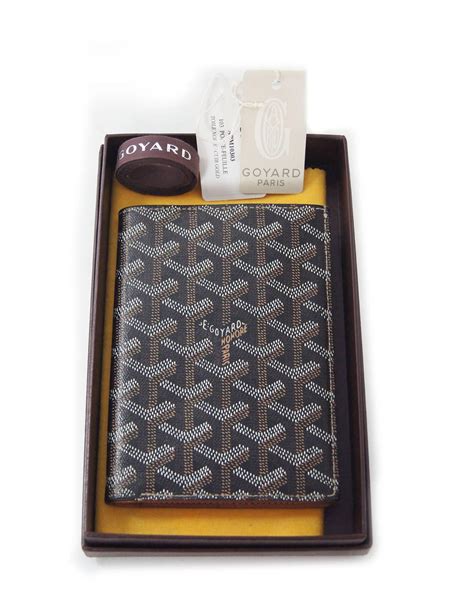 porte feuille goyard|Goyard Black Goyardine Porte.